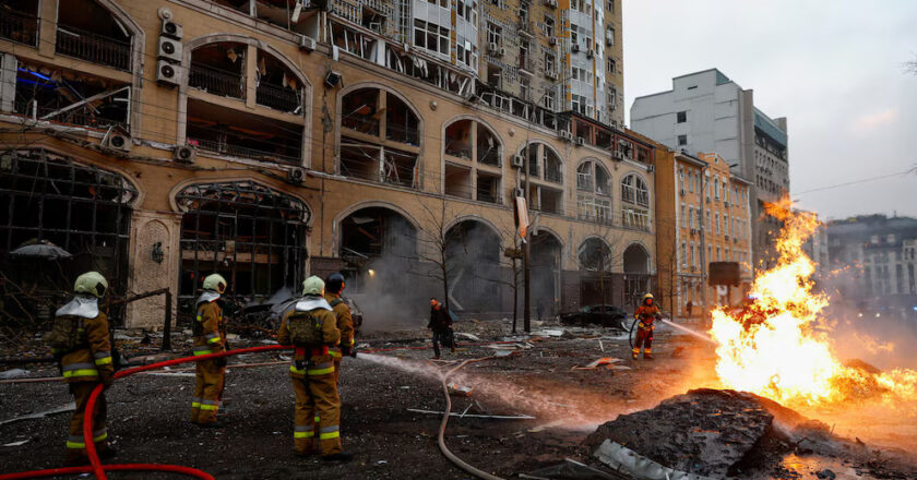 Las embajadas de Argentina y Portugal en Kiev sufrieron daños por otra ola de ataques rusos