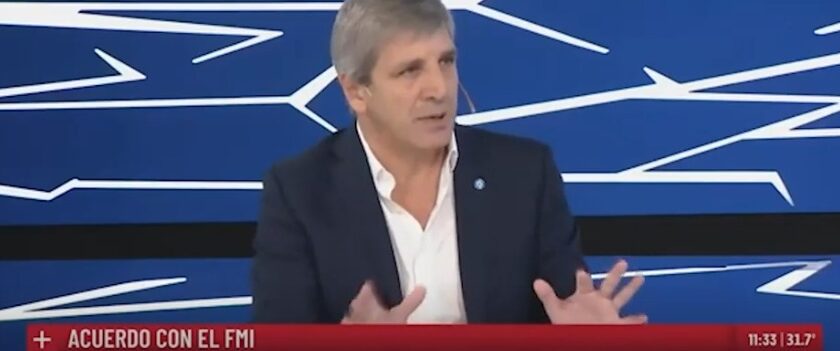 Luis Caputo defendió que el acuerdo con el FMI salga por decreto y apuntó al kirchnerismo: “Quieren que al país le vaya mal y no es un tema que se pueda demorar”