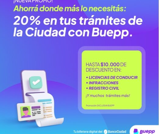 Buepp lanza descuentos en trámites de CABA