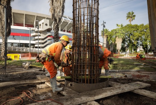 Avanza en Núñez la obra de ampliación y renovación del Puente Labruna que beneficiará a más de 350 mil personas