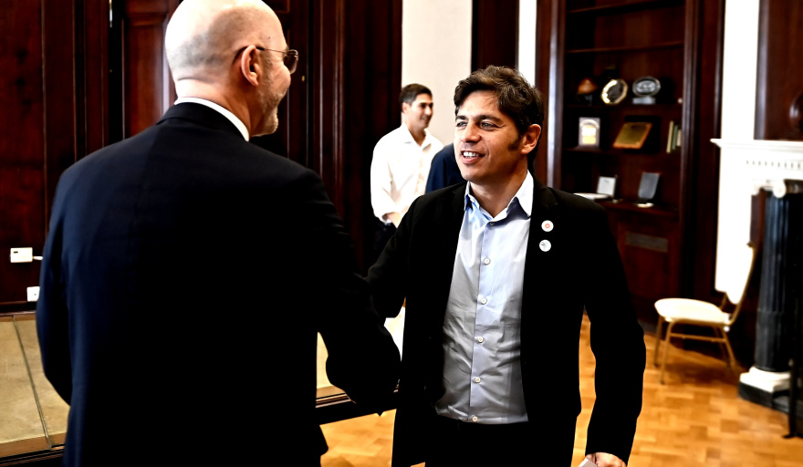 Kicillof recibió al embajador de Italia y busca su propia “vía diplomática” para la Provincia